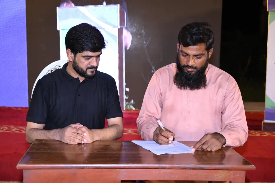 Signing the partnership agreement with Ghazali School, 78 JB